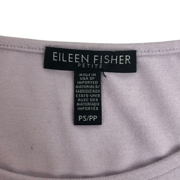 Eileen Fisher Womens Crew Neck Jersey Shell Tank Top Lavender Size Petite Small - Picture 13 of 16